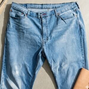 Levi's 541 Athletic Taper Jeans Men's Size 42x30 Light Wash Blue Denim